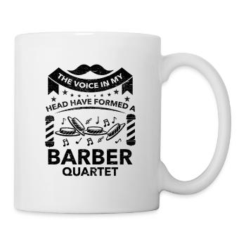 Funny Barbershop Quartet - Mug - white - Right