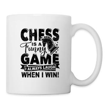 Schachspiel - Tasse - Weiß - Rechts
