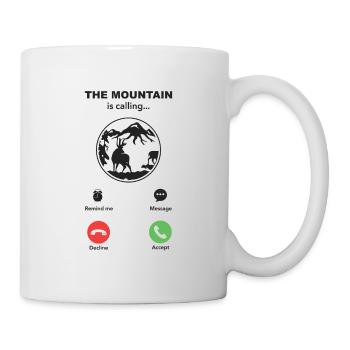 the mountain is calling - Mug - white - Right