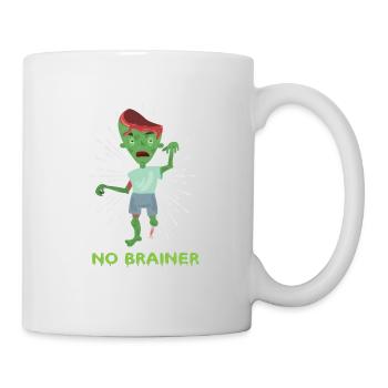 No brainer - Tasse - Weiß - Rechts