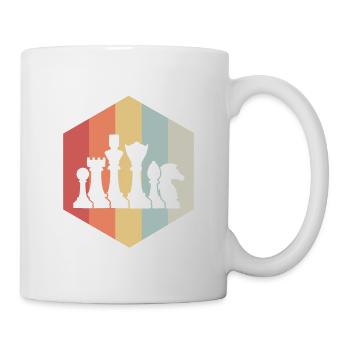 Schach - Tasse - Weiß - Rechts