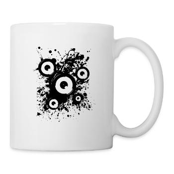 Hard Style Deep Bass Techno Electro Trance Musik - Tasse - Weiß - Rechts