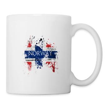 NORWAY Flag Norway Flag Flag Norge Gift - Mug - white - Right