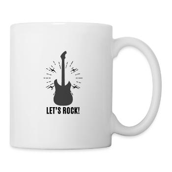 Let´s Rock with guitar - Tasse - Weiß - Rechts
