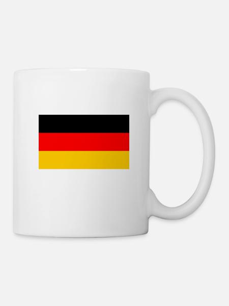 Deutschland Flagge - Tasse - Weiß
