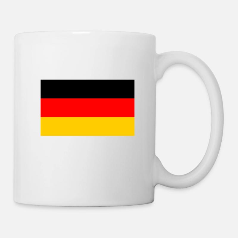Deutschland Flagge - Tasse - Weiß