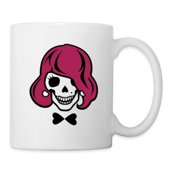 Dye skeleton to hair - Mug - white - Right