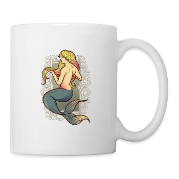 Mermaid t-shirt gift sea ocean - Mug - white - Right