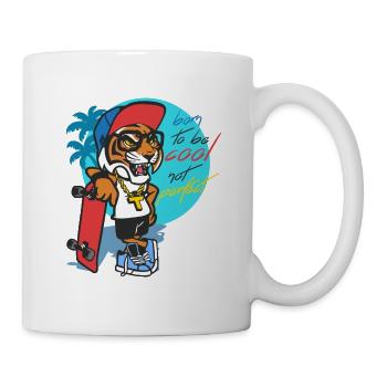 born to be cool, not perfect - Mug - white - Right