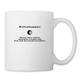 Globetrotter travel sayings logo - Mug - white - Right