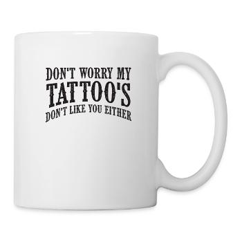 Tattoo tattoo skin painting body painting - Mug - white - Right