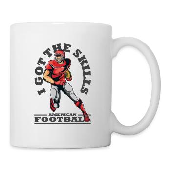 american football geschenkidee - Tasse - Weiß - Rechts