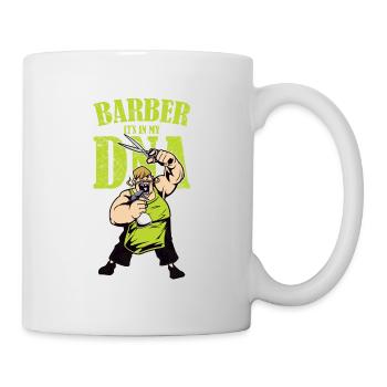 fat barber DNA gift idea - Mug - white - Right