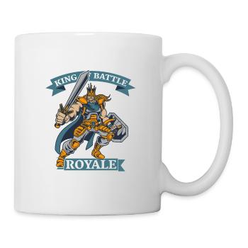 King of Battle Geschenkidee - Tasse - Weiß - Rechts