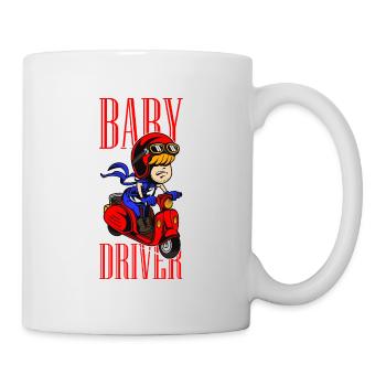 Baby Driver Rider Kid Geschenkidee - Tasse - Weiß - Rechts