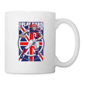 UK Football Geschenkidee - Tasse - Weiß - Rechts