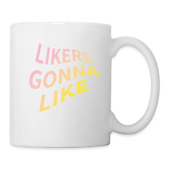 Likers gonna like bunt grunge - Tasse - Weiß - Rechts