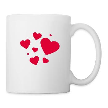 Herzchen - Tasse - Weiß - Rechts