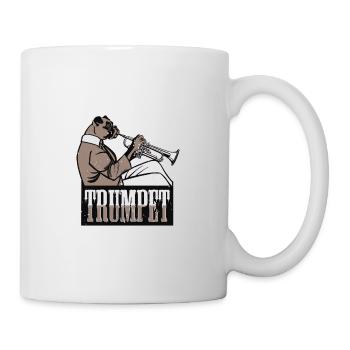 Trumpet Dog Pet Dog Trumpet Gift Idea - Mug - white - Right