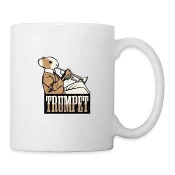 Trumpet pet hamster trumpet gift idea - Mug - white - Right