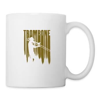 Trombone Posaune Big Band Geschenk Design - Tasse - Weiß - Rechts
