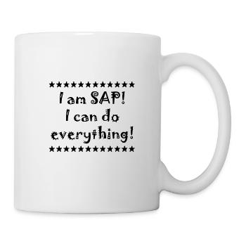 I am SAP! I can do everything! - Mug - white - Right
