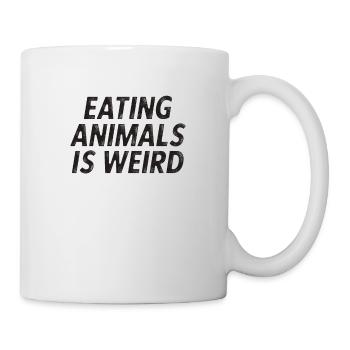 Idée cadeau végétalien végétalien végétarien - Mug blanc - blanc - Droite