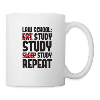 Rechtsanwalt Jurastudent Jura Jurastudium Studium - Tasse - Weiß - Rechts