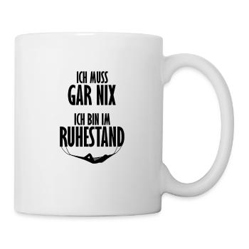 Rente - Tasse - Weiß - Rechts