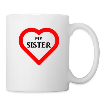 Love my sister - Mug - white - Right