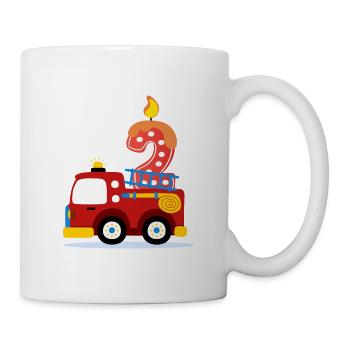 2nd Birthday - Fire Department - Mug - white - Right