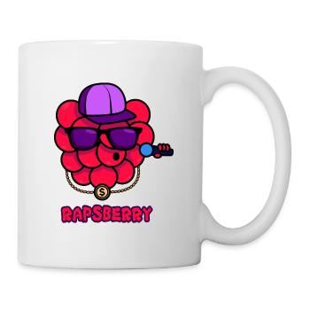 Rap Himbeere - Tasse - Weiß - Rechts