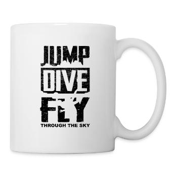 Jump Dive Fly Skydive Cashrimspringer cadeau - Mug blanc - blanc - Droite