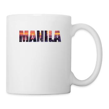 Manila Philippinen Skyline - Tasse - Weiß - Rechts