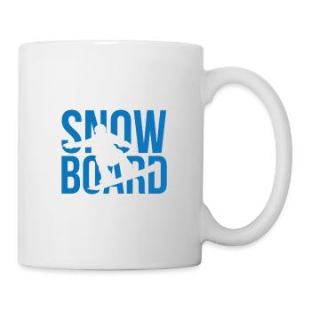 Snowboard Ski - Tasse - Weiß - Rechts