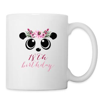 Panda Girl 18 ans 18 ans costume cadeau - Mug blanc - blanc - Droite