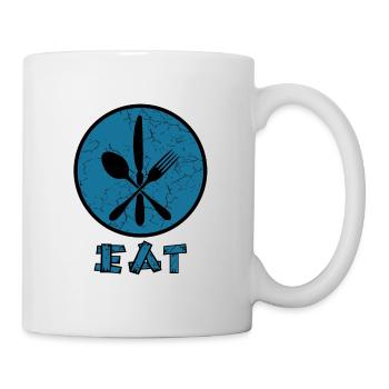 Eat with cutlery - eat with cutlery - Mug - white - Right