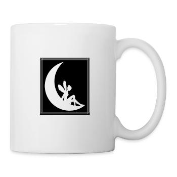 Fairy on the moon - Fee auf dem Mond - Tasse - Weiß - Rechts