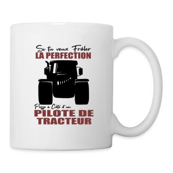 Farmer Shirt • Traktorfahrer • Geschenk - Tasse - Weiß - Rechts