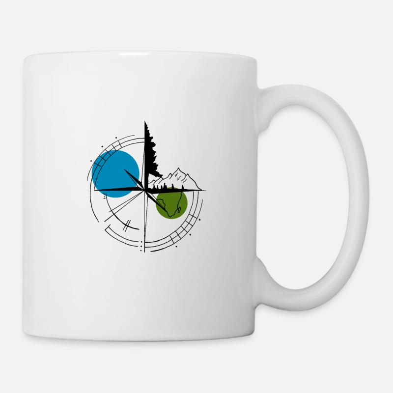 Compass - outdoor, merchanice - Mug - white