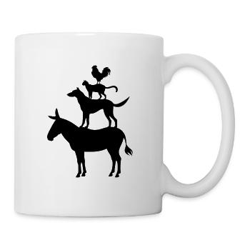 Bremen Town Musicians, gift from Bremen - Mug - white - Right