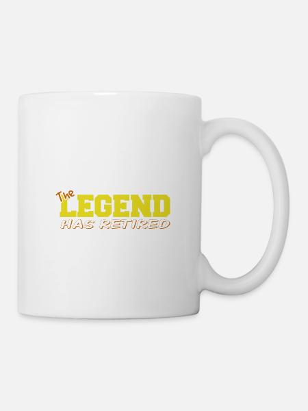 Rentner im Ruhestand - pensioner at the retired - Tasse - Weiß