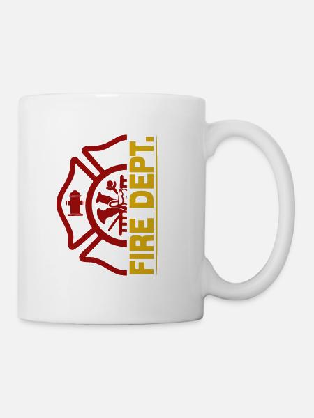 Fire Dept. - Feuerwehr - Tasse - Weiß