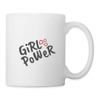 Pouvoir de fille - Mug blanc - blanc - Droite