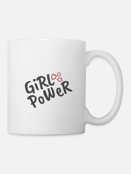 Girl Power - Tasse - Weiß