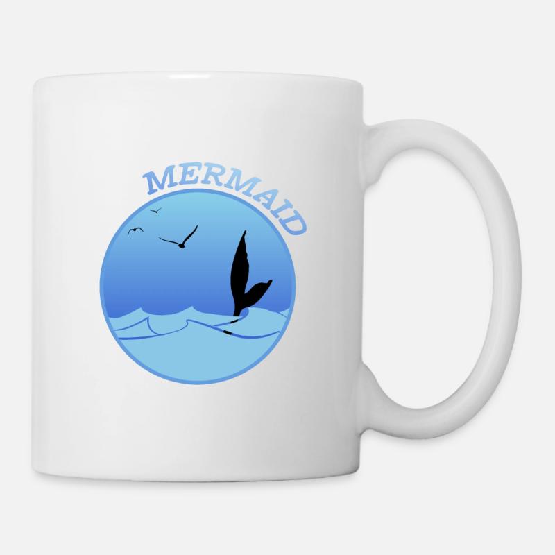 Sirène - sirène - Mug blanc - blanc