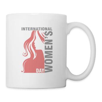 Journée internationale des femmes - embarquement. Journée de la femme - Mug blanc - blanc - Droite