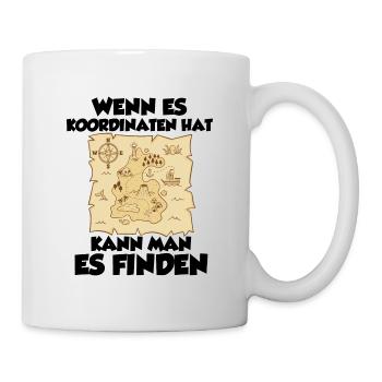 Geocaching Shirt Geocacher Gps Geocache Geschenk - Tasse - Weiß - Rechts