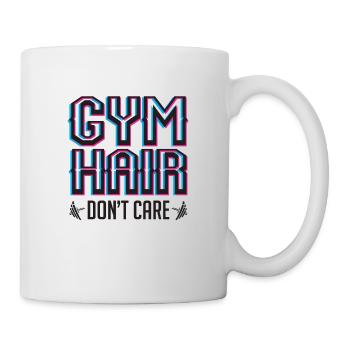 Sport fitness hair funny saying gift - Mug - white - Right