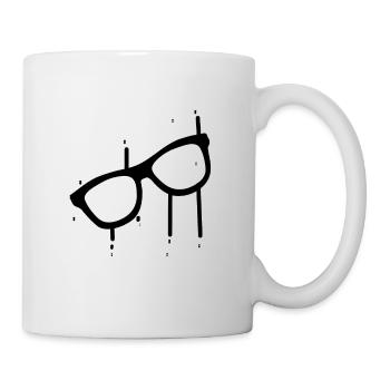 Brille - Tasse - Weiß - Rechts